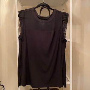 Worthington Sleeveless Sheer Blouse Top size 1X